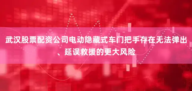 武汉股票配资公司电动隐藏式车门把手存在无法弹出、延误救援的更大风险